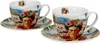 Súprava 2 porcelánových šálok na čaj s podšálkami Frida Náhľad obrázku produktu 5