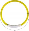 Purlov 21631 LED svítící obojek pro kočku a psa 70 cm žlutá Náhled obrázku produktu 2