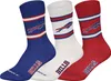 NFL Bills 3pk Crew Socks 43/46 Modrá/bílá/červená Náhled obrázku produktu 2