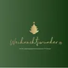 A golden Christmas tree icon and text on a green background. Anteprima dell’immagine prodotto