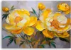 Leinwandbild Gelbe Pfingstrose Blume Natur 60x40 Feeby Gelb Produktbild-Vorschau 3