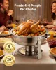 VEVOR Hot Pot Buffet-Speisenwärmer, runder Catering-Wärmer Produktbild-Vorschau 4