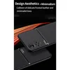 A close-up marketing image of two black phone cases, one on top of the other, with a blurred background of red and orange streaks. Produktbild-Vorschau