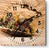 Wanduhr - Quadrat - Glasuhr - Kraut Tee  getrocknete Produktbild-Vorschau 1