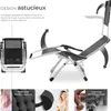 Chaise longue pliable CLOUD II avec pare-soleil - noir, par Voir les images du produit 3