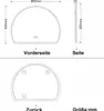 LED Badspiegel 80x60cm Halbrund Badspiegel mit Bluetooth Produktbild-Vorschau 7