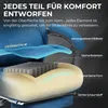 Silla de juego ergonómica con soporte lumbar, tapizada en Vista previa de la imagen del producto 4