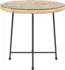 Esstisch Ø80 cm Hartglas und Stahl Produktbild-Vorschau 3
