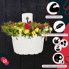 KOTARBAU® Sada 2 kvetináčov balkónový nástenný závesný kôš Náhľad obrázku produktu 8