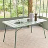 Tavolo da giardino pieghevole in metallo 6 posti, 140cm, Anteprima dell’immagine prodotto 3