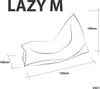 Ecopuf, Lazy Dreieckiger Sitzsack, Sessel Outdoor Pouf, Produktbild-Vorschau 2