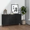 vidaXL Kredens czarny 100x36x60 cm materiał drewnopochodny Podgląd zdjęcia produktu 4