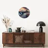 Wanduhr - Rund - Glasuhr - Wasserfall Himmel Berg - 40x40cm Produktbild-Vorschau 7