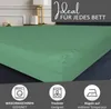 Spannbettlaken Jersey 90-100x200 Grün 100% Baumwolle Produktbild-Vorschau 3