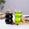 Shendong Set von 6 Gläser mit Deckel und Strohhalmen, Produktbild-Vorschau 3