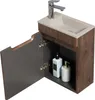 Badplaats Mobile Lavamani Thermis 40 x 22 cm - Noce Marrone Anteprima dell’immagine prodotto 2