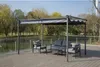 Pergola con tetto retrattile - 3 x 4 m - Grigio Anteprima dell’immagine prodotto 2