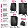 TecTake Sada 4-kolesového vozíka 31/55/65/75 cm čierna Náhľad obrázku produktu 7