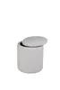 Limpen Pouf Ø32cm mit Aufbewahrung weiß. Produktbild-Vorschau 5
