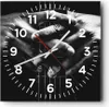 Wanduhr - Quadrat - Glasuhr - Gitarre Musiker Musik - Produktbild-Vorschau 1