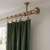 1-läufig 160 cm Antikgold Metall Gardinenstange Produktbild-Vorschau 5