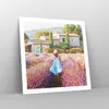 Poster - Poster ohne Rahmen - Boho Heidekraut Frau - 60x60 Produktbild-Vorschau 7