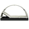 A side view of a black outdoor lounge chair with a cream canopy and cushions. Produktbild-Vorschau