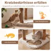 COSTWAY Kratzbaum Holz, 101 cm, Katzenbaum mit Kratzpfosten Produktbild-Vorschau 6