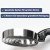 Federstriegel 6 lagig für Pferde – Metallstriegel für Produktbild-Vorschau 3