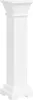 A white pedestal stand with fluted sides and a square top and base, presented against a white background. Anteprima dell’immagine prodotto