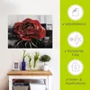 ARTland Wandbild, selbstklebend Blühende rote Rose Größe: Produktbild-Vorschau 2