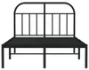 vidaXL Bedframe met hoofdeinde, zwart metaal, 120x200 cm Productafbeelding-voorbeeld 4