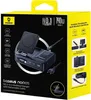 The image shows the retail packaging of a Baseus Nomos Qi2 5-in-1 Desktop Charger. Anteprima dell’immagine prodotto
