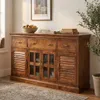 Milani Home - Mobile in legno di mango con 4 ante e 3 Anteprima dell’immagine prodotto 2