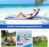 COSTWAY 2 x mata plażowa ze stolikiem bocznym, mata plażowa Podgląd zdjęcia produktu 3