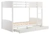 Etagenbett 2 x 120 x 200 cm - 2 Schubladen - Kiefer und MDF Produktbild-Vorschau 3