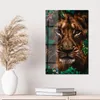 DEQOART Glasbild Echtglas 40x60 cm 'Waldmajestät' Wandbild Produktbild-Vorschau 4