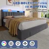MODFU, letto idraulico imbottito, 180 x 200 cm, letto Anteprima dell’immagine prodotto 5