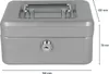 Geldkassette abschließbar (kompakt, 15 cm) Silber, 2 Produktbild-Vorschau 5