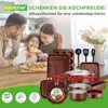 NutriChef Kochgeschirr Set 20 Teilig – Topfset, Pfannenset Produktbild-Vorschau 9