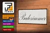 Holzschild Hinweis 27x10cm Badezimmer Produktbild-Vorschau 4