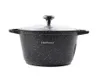 Granit Kochtopf 6L Ø26 cm Antihaft Marmorbeschichtung Produktbild-Vorschau 1