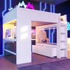 Łóżko loftowe Sweiko, 140x200cmGaming, Łóżko z biurkiem, Z Podgląd zdjęcia produktu 2