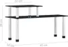 vidaXL Küchenregal Schwarz 45×16×26 cm Hartglas Produktbild-Vorschau 5