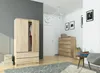 Akord Kleiderschrank Sonoma-Eiche 90X51X180 Cm Produktbild-Vorschau 6