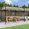 vidaXL Pergola mit Schiebedach Creme 589x292x230 cm Produktbild-Vorschau 8