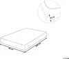 BELIANI Spannbettlaken Gelb Baumwolle 90 x 200 cm mit Hohem Produktbild-Vorschau 7