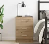 vidaXL Noční stolek Artisan dub 38x35x55 cm materiál na Náhled obrázku produktu 4