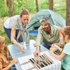 Relaxdays Backgammon, gra podróżna do zwijania, wraz z Podgląd zdjęcia produktu 3