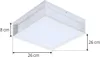 Zewnętrzna lampa ścienna Lindby Sivana, biała, aluminium, Podgląd zdjęcia produktu 4
